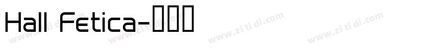 Hall Fetica字体转换